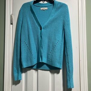 Loft Blue Cardigan Sweater